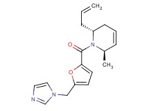 (2R*,6R*)-2-allyl-1-[5-(1H-imidazol-1-ylmethyl)-2-furoyl]-6-methyl-1,2,3,6-tetrahydropyridine