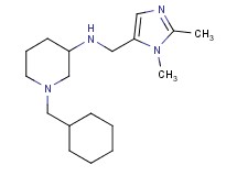 1-(cyclohexylmethyl)-N-[(1,2-dimethyl-1H-imidazol-5-yl)methyl]-3-piperidinamine