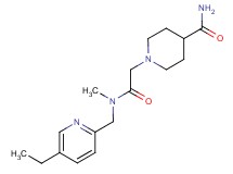 1-{2-[[(5-ethyl-2-pyridinyl)methyl](methyl)amino]-2-oxoethyl}-4-piperidinecarboxamide