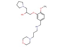 1-[2-methoxy-5-({[3-(4-morpholinyl)propyl]amino}methyl)phenoxy]-3-(1-pyrrolidinyl)-2-propanol