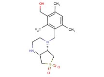 (3-{[(4aR*,7aS*)-6,6-dioxidohexahydrothieno[3,4-b]pyrazin-1(2H)-yl]methyl}-2,4,6-trimethylphenyl)methanol