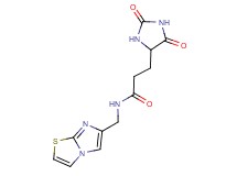 3-(2,5-dioxo-4-imidazolidinyl)-N-(imidazo[2,1-b][1,3]thiazol-6-ylmethyl)propanamide