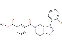 methyl 3-{[3-(2-fluorophenyl)-6,7-dihydroisoxazolo[4,5-c]pyridin-5(4H)-yl]carbonyl}benzoate