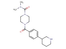 N,N-dimethyl-4-(4-piperidin-3-ylbenzoyl)piperazine-1-carboxamide