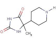 5-methyl-5-(4-piperidinyl)-2,4-imidazolidinedione hydrochloride