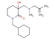 1-(cyclohexylmethyl)-3-hydroxy-3-{[methyl(2-methyl-2-propen-1-yl)amino]methyl}-2-piperidinone