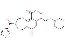 methyl 7-oxo-9-[2-(1-piperidinyl)ethoxy]-3-(3-thienylcarbonyl)-1,2,3,4,5,7-hexahydropyrido[1,2-d][1,4]diazepine-10-carboxylate