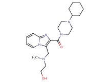 2-[({2-[(4-cyclohexyl-1-piperazinyl)carbonyl]imidazo[1,2-a]pyridin-3-yl}methyl)(methyl)amino]ethanol