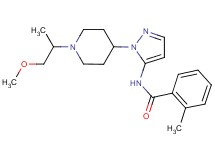 N-{1-[1-(2-methoxy-1-methylethyl)-4-piperidinyl]-1H-pyrazol-5-yl}-2-methylbenzamide