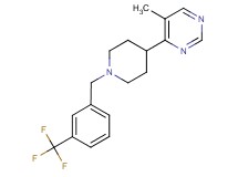 5-methyl-4-{1-[3-(trifluoromethyl)benzyl]piperidin-4-yl}pyrimidine