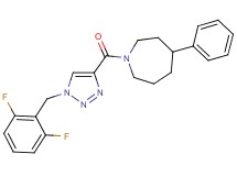 1-{[1-(2,6-difluorobenzyl)-1H-1,2,3-triazol-4-yl]carbonyl}-4-phenylazepane