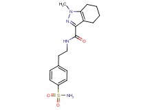 N-{2-[4-(aminosulfonyl)phenyl]ethyl}-1-methyl-4,5,6,7-tetrahydro-1H-indazole-3-carboxamide