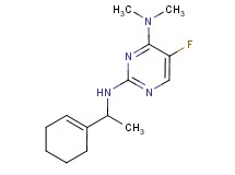 N~2~-(1-cyclohex-1-en-1-ylethyl)-5-fluoro-N~4~,N~4~-dimethylpyrimidine-2,4-diamine