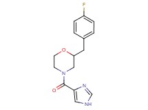2-(4-fluorobenzyl)-4-(1H-imidazol-4-ylcarbonyl)morpholine