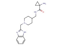 1-amino-N-{[1-(1H-benzimidazol-2-ylmethyl)-4-piperidinyl]methyl}cyclopropanecarboxamide dihydrochloride