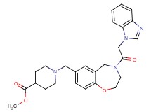 methyl 1-{[4-(1H-benzimidazol-1-ylacetyl)-2,3,4,5-tetrahydro-1,4-benzoxazepin-7-yl]methyl}-4-piperidinecarboxylate