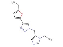 4-(5-ethyl-2-furyl)-1-[(1-ethyl-1H-imidazol-5-yl)methyl]-1H-1,2,3-triazole
