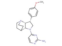 4-[(3R*,3aR*,7aR*)-3-(4-methoxyphenyl)hexahydro-4,7-ethanopyrrolo[3,2-b]pyridin-1(2H)-yl]pyrimidin-2-amine