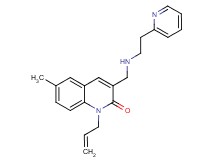 1-allyl-6-methyl-3-({[2-(2-pyridinyl)ethyl]amino}methyl)-2(1H)-quinolinone