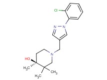 (4S*)-1-{[1-(2-chlorophenyl)-1H-pyrazol-4-yl]methyl}-3,3,4-trimethylpiperidin-4-ol