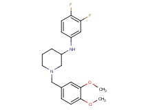 N-(3,4-difluorophenyl)-1-(3,4-dimethoxybenzyl)-3-piperidinamine