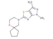 9-(1,3-dimethyl-1H-pyrazolo[3,4-d][1,3]thiazol-5-yl)-6-oxa-9-azaspiro[4.5]decane