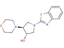 (3S*,4S*)-1-(1,3-benzothiazol-2-yl)-4-(4-morpholinyl)-3-pyrrolidinol