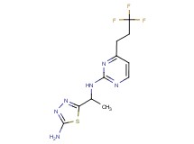 N-[1-(5-amino-1,3,4-thiadiazol-2-yl)ethyl]-4-(3,3,3-trifluoropropyl)pyrimidin-2-amine