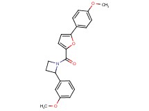 2-(3-methoxyphenyl)-1-[5-(4-methoxyphenyl)-2-furoyl]azetidine