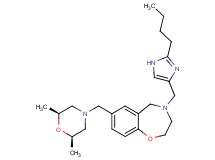 4-[(2-butyl-1H-imidazol-4-yl)methyl]-7-{[(2R*,6S*)-2,6-dimethyl-4-morpholinyl]methyl}-2,3,4,5-tetrahydro-1,4-benzoxazepine