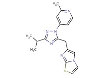 6-{[3-isopropyl-1-(2-methylpyridin-4-yl)-1H-1,2,4-triazol-5-yl]methyl}imidazo[2,1-b][1,3]thiazole