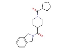 2-{[1-(cyclopentylcarbonyl)-4-piperidinyl]carbonyl}isoindoline