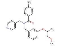 N-[3-(2-methoxy-1-methylethoxy)benzyl]-4-methyl-N-(4-pyridinylmethyl)benzamide