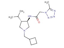 N-[rel-(3R,4S)-1-(cyclobutylmethyl)-4-isopropyl-3-pyrrolidinyl]-2-(5-methyl-1H-tetrazol-1-yl)acetamide hydrochloride