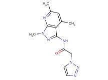 2-(1H-1,2,3-triazol-1-yl)-N-(1,4,6-trimethyl-1H-pyrazolo[3,4-b]pyridin-3-yl)acetamide