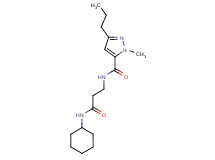 N-[3-(cyclohexylamino)-3-oxopropyl]-1-methyl-3-propyl-1H-pyrazole-5-carboxamide