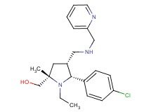 ((2S*,4R*,5R*)-5-(4-chlorophenyl)-1-ethyl-2-methyl-4-{[(2-pyridinylmethyl)amino]methyl}-2-pyrrolidinyl)methanol