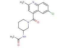 N-{1-[(6-chloro-2-methylquinolin-4-yl)carbonyl]piperidin-3-yl}acetamide