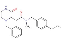 2-(1-benzyl-3-oxo-2-piperazinyl)-N-(4-ethylbenzyl)-N-methylacetamide