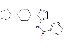 N-[1-(1-cyclopentyl-4-piperidinyl)-1H-pyrazol-5-yl]benzamide