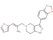 3-(1,3-benzodioxol-5-yl)-5-[(2E)-3-(2-furyl)-2-methyl-2-propen-1-yl]-4,5,6,7-tetrahydro-1H-pyrazolo[4,3-c]pyridine