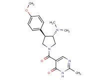 5-{[(3S*,4R*)-3-(dimethylamino)-4-(4-methoxyphenyl)pyrrolidin-1-yl]carbonyl}-2-methylpyrimidin-4(3H)-one