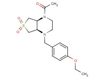 (4aR*,7aS*)-1-acetyl-4-(4-ethoxybenzyl)octahydrothieno[3,4-b]pyrazine 6,6-dioxide