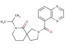 7-isopropyl-2-(quinoxalin-5-ylcarbonyl)-2,7-diazaspiro[4.5]decan-6-one