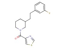 3-[2-(3-fluorophenyl)ethyl]-1-(1,3-thiazol-4-ylcarbonyl)piperidine