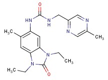 N-(1,3-diethyl-6-methyl-2-oxo-2,3-dihydro-1H-benzimidazol-5-yl)-N'-[(5-methylpyrazin-2-yl)methyl]urea
