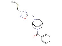 (1R*,5R*)-3-benzoyl-6-({3-[(methylthio)methyl]-1,2,4-oxadiazol-5-yl}methyl)-3,6-diazabicyclo[3.2.2]nonane