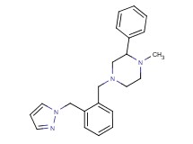 1-methyl-2-phenyl-4-[2-(1H-pyrazol-1-ylmethyl)benzyl]piperazine