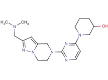 1-{2-[2-[(dimethylamino)methyl]-6,7-dihydropyrazolo[1,5-a]pyrazin-5(4H)-yl]-4-pyrimidinyl}-3-piperidinol