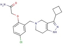2-{4-chloro-2-[(3-cyclobutyl-1,4,6,7-tetrahydro-5H-pyrazolo[4,3-c]pyridin-5-yl)methyl]phenoxy}acetamide